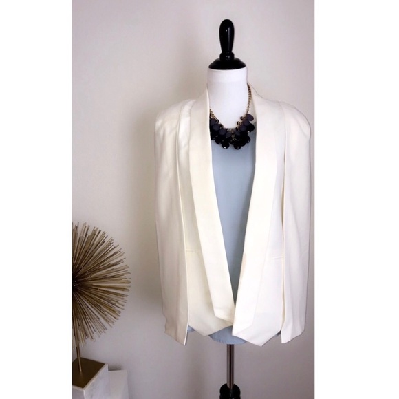 ivory cape blazer
